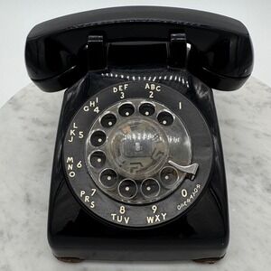 Vintage Rotary Dial Desk Telephone‎ Black Loud R500DM Retro Phone